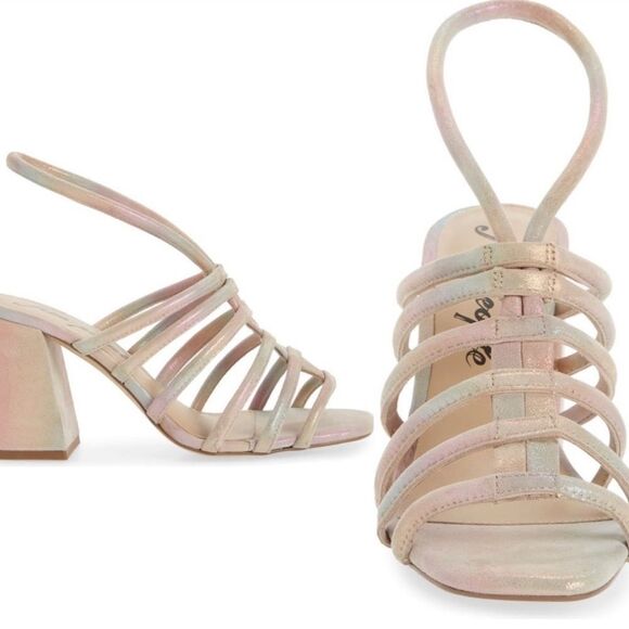 Free People Iridescent Strappy Heels - Picture 7 of 16